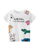 LJMOFA 2-8T Toddler Kid Baby Girls Clothes Summer Cotton T Shirt Short-TB00969-Veeddydropshipping